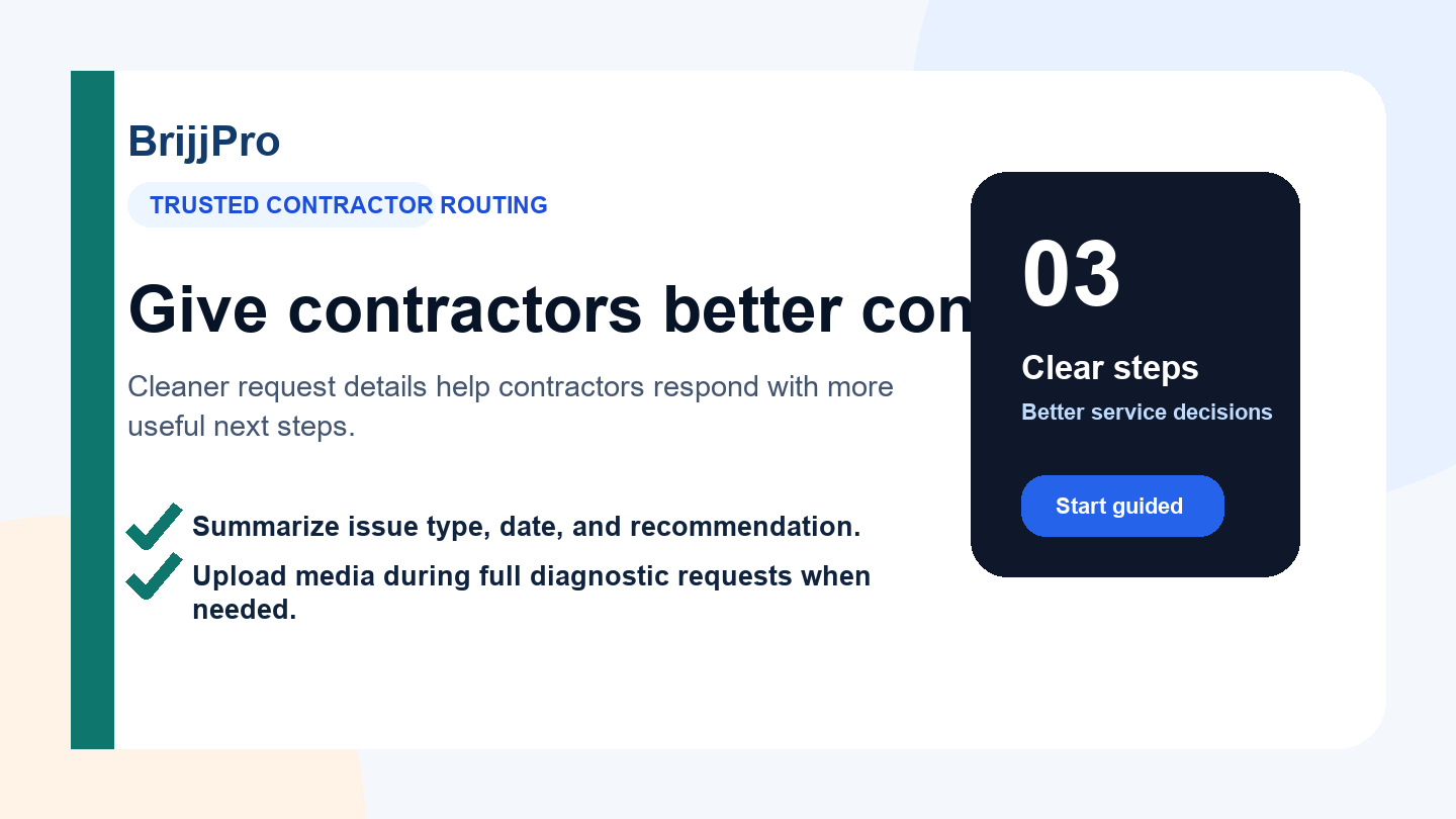 BrijjPro contractor context overview